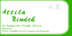 attila mindek business card